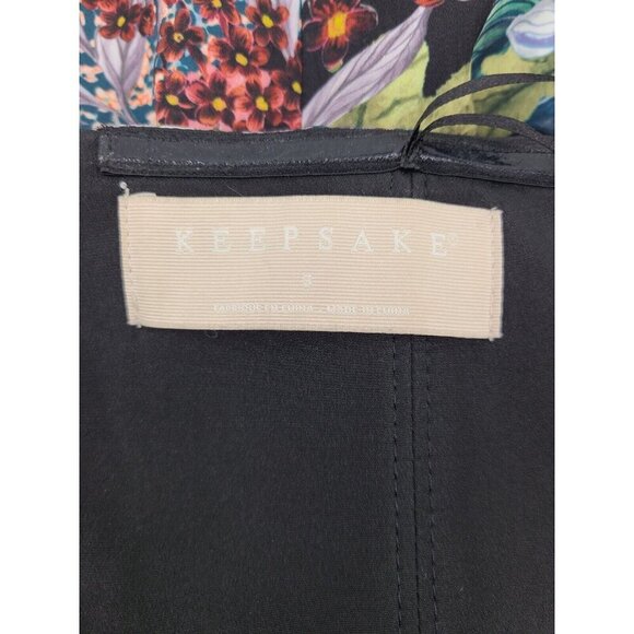 Keepsake the Label Lost Dreams Floral Strapless Dress Womens S Cut Outs Midi - Picture 7 of 8